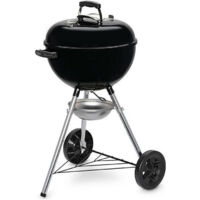 Barbecue à charbon 47 cm – Acier émaillé – Grille chromée résistante – Thermomètre intégré – Système de nettoyage One-Touch