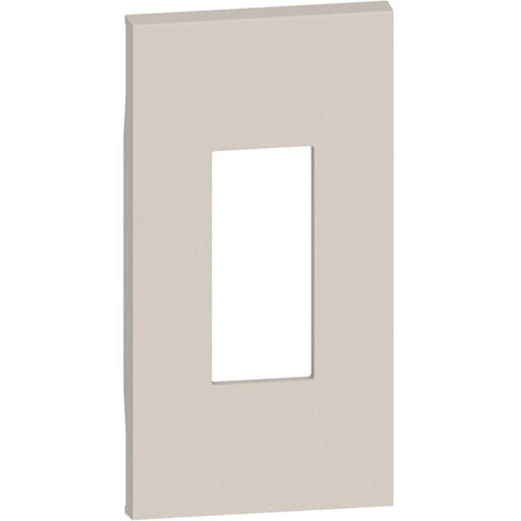 Plastron de finition Living Now pour toutes prises RJ45 2 modules sable BTICINO BTKM07M2 (1/2)