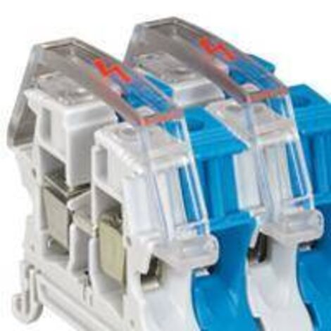 Ecran de protection unipolaire pour bloc de jonction à vis viking 3 avec 1 entrée 1 sortie pas 12mm et 15mm LEGRAND 037567 (1/2)