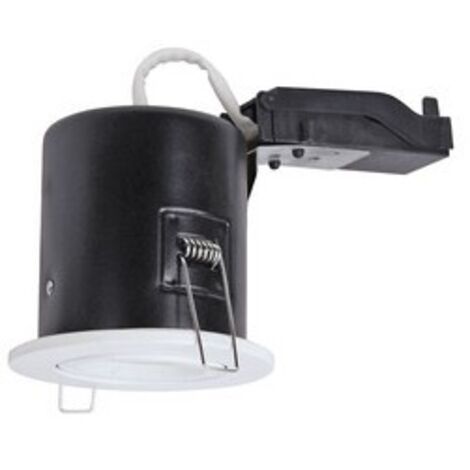 spot encastré - orientable - culot gu10 - aric dlt-iso 90 - blanc - sans lampe - aric 50735 (1/3)