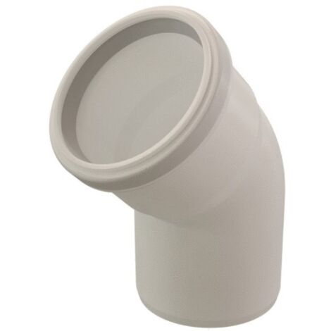 Coude 45° Chemilux condensation D80 PPTL + joint peroxyde - UBBINK - 222954 (1/7)