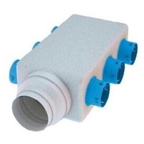 Atlantic – Caisson de répartition VMC pour conduits souples – Installation facile en espaces confinés – Matériaux résistants aux chocs – Compatible avec systèmes de ventilation