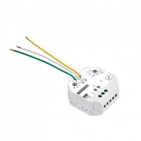 Delta Dore – Émetteur micromodule encastrable radio 2 voies multifonction – Alimentation 230V – Dimensions H 50 x L 47 x P 23 mm – Compatible interrupteur et bouton poussoir
