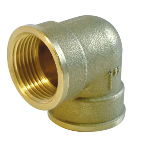 Coude laiton 090 double femelle 2" RIQUIER ADRIEN 02385 (1/2)