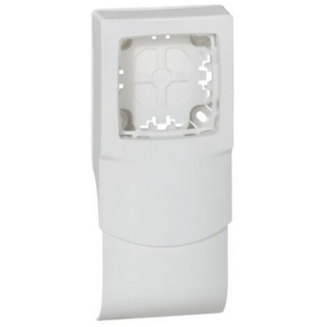 Cadre Appareillage saillie 1 poste pose le long des plinthes DLPlus épaisseur 20mm blanc LEGRAND 031450 (1/2)