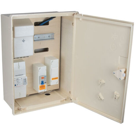 Michaud – Coffret de branchement provisoire monophasé 60A – Protection intégrée – Coupe-circuit bipolaire T00 – Interrupteur différentiel 30 mA (1/2)