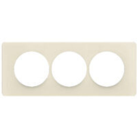 PLAQUE 3P ENTR.57MM BLANC AMANDE Céliane 2024 - CP1107 - Legrand (1/2)