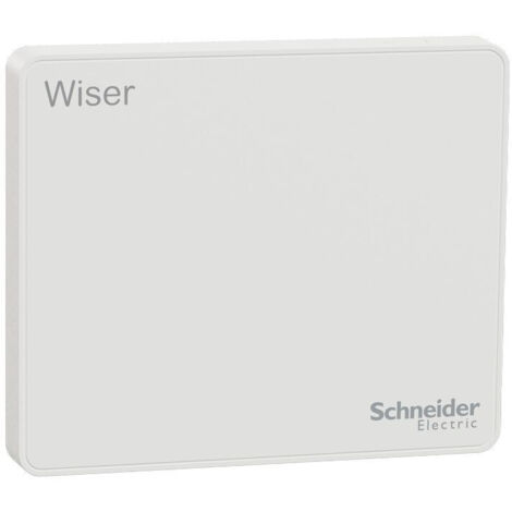 Schneider Electric – Hub domotique Wiser blanc – Compatible Zigbee et Wi-Fi – Contrôle jusqu'à 64 appareils – Gestion énergétique optimisée