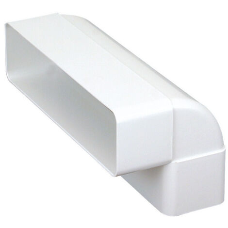coude vertical rectangulaire - 55 x 220 mm - atlantic 460009