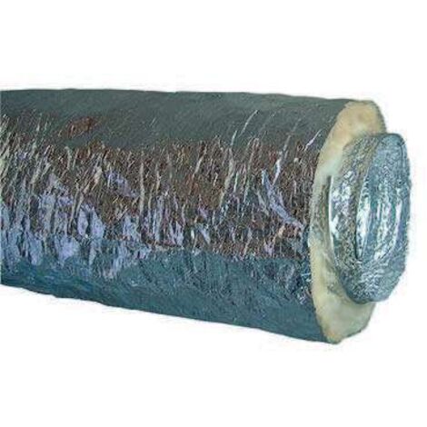 Conduit flexible souple L 10m algaine alu calorifugé M0 M1 diamètre 125mm ALDES 11091917