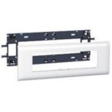Support Mosaic 8 modules pour goulotte DLP monobloc avec couvercle 85mm LEGRAND 010998 (1/2)