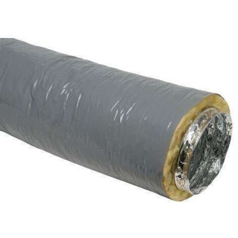 Aldes – Gaine VMC souple isolée PVC diamètre 125 mm longueur 6 m isolation 25 mm – Conduit renforcé pour applications isolantes – 11091659 (1/3)
