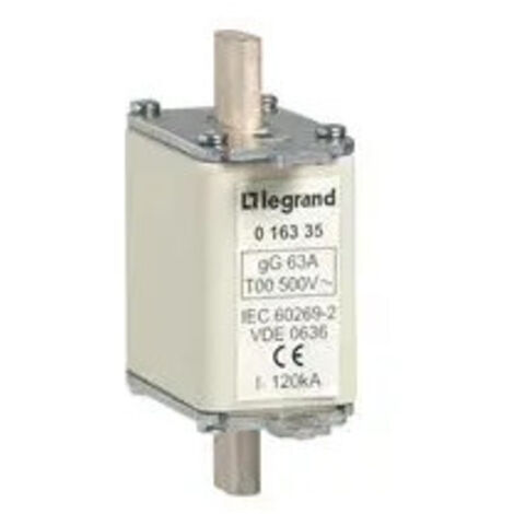 CARTOUCHE INDUSTRIEL À COUTEAU GG TAILLE 00 AVEC VOYANT 25 A LEGRAND 016318 (1/2)
