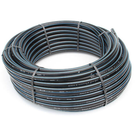 Tube PE semi-rigide Ø25mm – Longueur 100m – Pression PN20 – Pour adduction d'eau potable – Conforme aux normes NF 114 et NF EN 12 201-2
