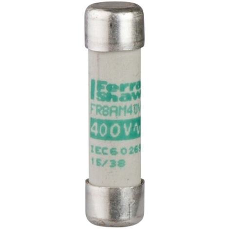 Cartouche fusible NFC 10x38mm cylindrique - aM 32A - sans voyant - Lot de 10 x DF2CA32 (1/4)