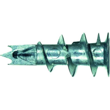 Fischer – Cheville à visser pour plaque de carton-plâtre – Boîte de 100 pièces – Pré-perçage 6mm et 8mm – Vis tête cylindrique incluse (1/10)