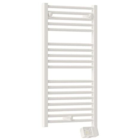 Thermor – Sèche-serviette eau chaude 500W – Dimensions compactes – Boîtier digital avec programmation personnalisable – Blanc brillant (1/2)