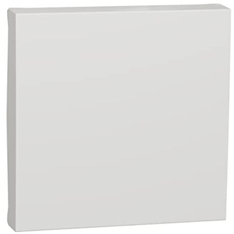 Unica - enjoliveur interrupteur ou bouton-poussoir - 2 mod - Blanc (NU920018) (1/4)