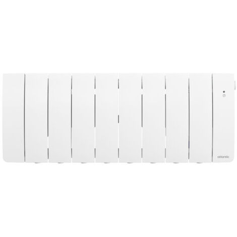 Atlantic – Radiateur à inertie connecté 1000W blanc – Détection automatique – Application Cozytouch – 501316 (1/4)