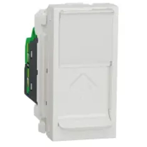 prise rj45 - 1 module - cat6 - ftp - blanc - schneider electric nu344718 (1/5)