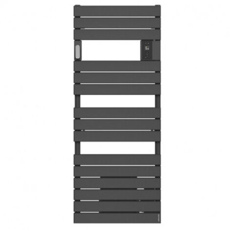 ATLANTIC - Radiateur sèche-serviettes connecté Adelis avec soufflerie 1500W Anthracite - 861552 (1/2)