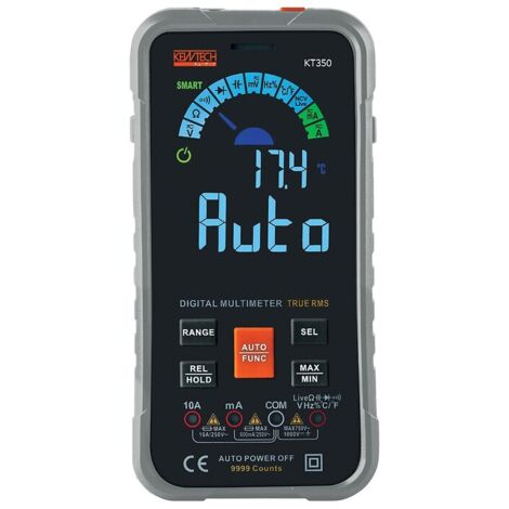 Multimètre numérique TRMS 1000V – Résistance 100 MΩ – Affichage LCD couleur – Norme IEC61010-1 – Pour mesures précises – Turbotronic (1/2)