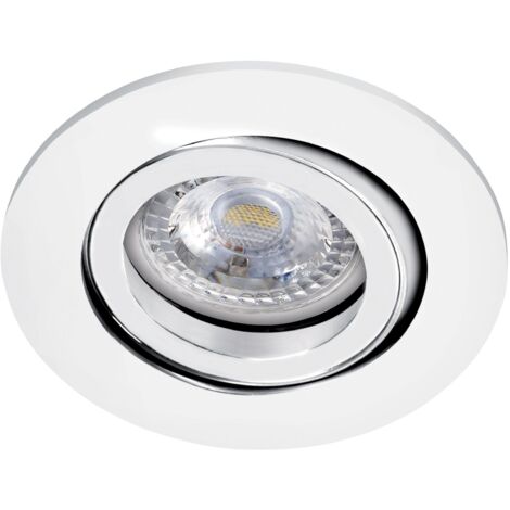 TIPO R Encastré GU10 rond orientable blanc a/lpe LED 7W 3000K 650lm incl. ARIC 51005 (1/3)