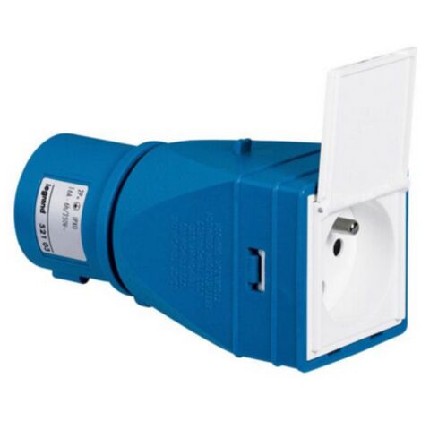 Adaptateur industriel/domestique IP XO - 16 A - 250 V - avec volet - LEGRAND (1/3)