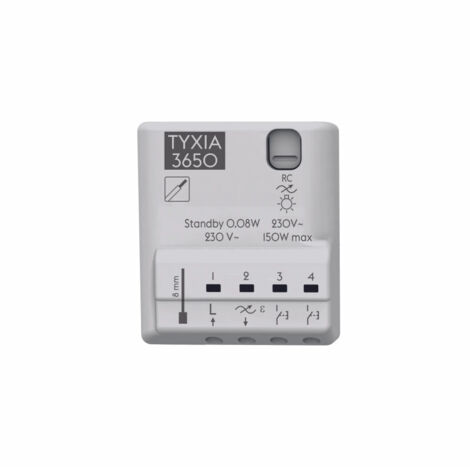 Delta Dore – Récepteur nanomodule filaire variation éclairage – Installation facile – Compatible avec bouton poussoir – 230V – Température de fonctionnement -10 à 40°C (1/2)