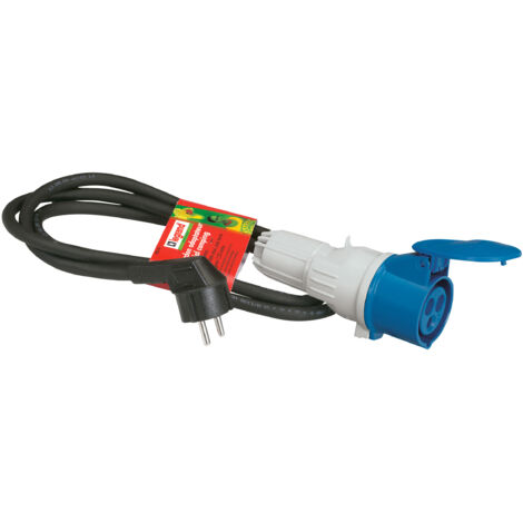 Legrand – Cordon adaptateur électrique caravane 1.5 m – Prise mobile P 17 femelle – Intensité 16 A – Câble 3G 1.5 mm² H 07 RNF (1/2)