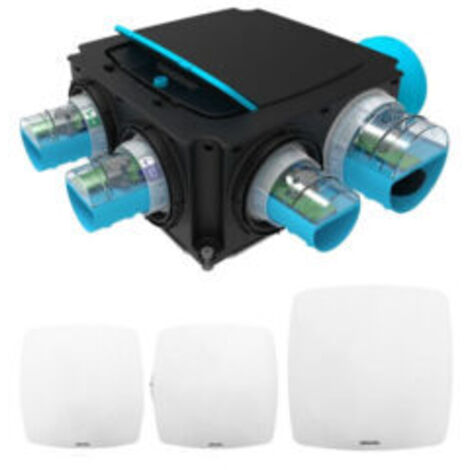 Atlantic – Kit VMC simple flux hygroréglable – Débit max 70W – Pour 6 sanitaires – Installation rapide e-Twist&Go – Niveau sonore 32 dB(A) (1/6)