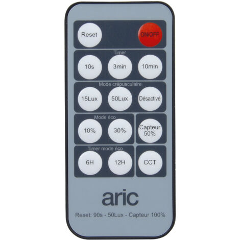 projecteur à led - aric twister 4 - 60w - 3cct - noir - détecteur aric 51695