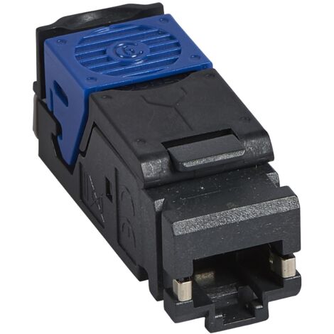 Legrand – Lot de 6 connecteurs RJ45 haute densité catégorie 6 FTP LCS³ – Connexion rapide sans outil – Compatible panneaux droits et en angle (1/5)