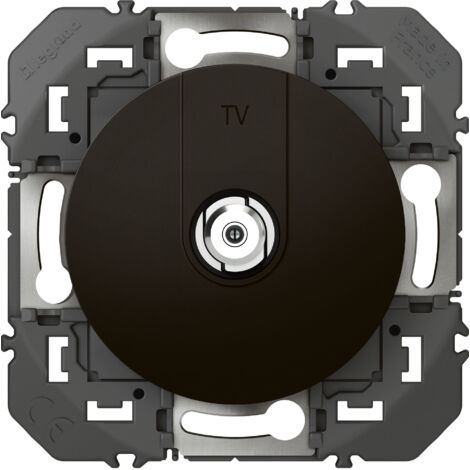 Prise TV typeF à visser dooxie finition noir LEGRAND 600550 (1/3)