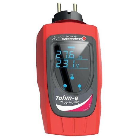 Mesureur de boucle de terre et test différentiel 30mA – Affichage immédiat avec codes couleurs – Pour câblage prises de courant – Electro Pjp