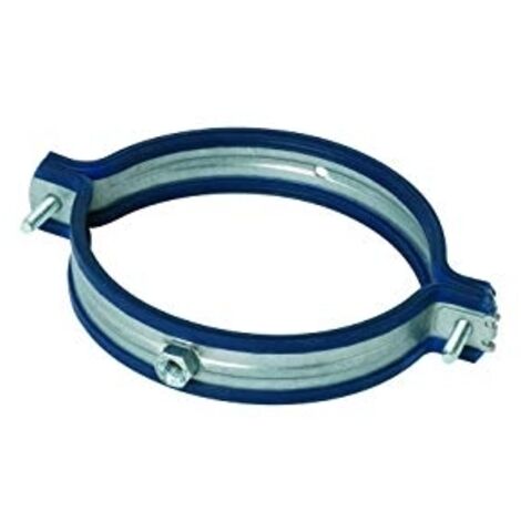 Aldes – Collier galva anti-vibratile Ø 125 à 630 mm – Supportage conduits et accessoires – Amortissement vibrations joint caoutchouc (1/8)