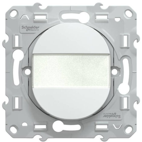 bouton poussoir - a fermeture - porte étiquette - blanc - schneider electric s320266 (1/4)