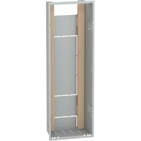 Schneider Electric – Bac d'encastrement 1x13 modules – Hauteur utile 855 mm – 4 rangées horizontales – Installation encastrée – Conformité NF C 15-100
