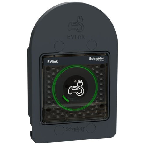Schneider – Prise de courant renforcée 16A – Étanche IP66 – Résistance chocs IK08 – Recharge véhicule électrique – Support câble intégré (1/3)