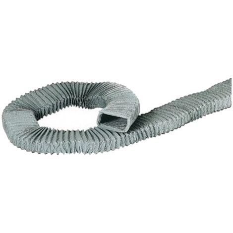 Atlantic – Gaine souple rectangulaire PVC 80mm – Longueur 10m – Tissu PVC standard avec armature acier – Pour réseaux de VMC en espaces réduits (1/3)
