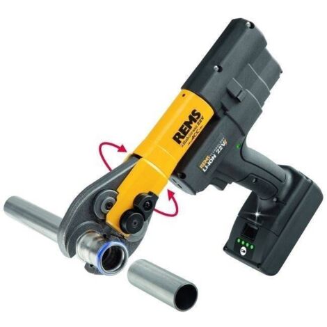 Rems – Mini-presse hydraulique 22V – Force de pression 22 kN – Pour espaces restreints – Poids léger 2,5 kg – Technologie Li-Ion