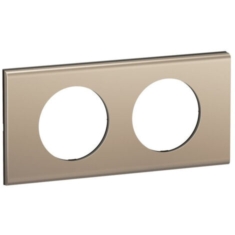 plaque de finition - 2 postes - nickel satiné - legrand céliane cp2102 (1/2)