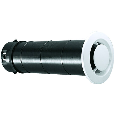 Atlantic – Bouche VMC fixe diamètre 80 mm – Manchon long 270 mm pour parois épaisses – Compatible VMC auto ou double flux – 422146 (1/2)