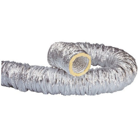 Atlantic – Conduit souple acoustique aluminium Ø 200mm – Isolation laine de verre non urticante – Classement au feu M0/M1 – Température max 250°C (1/3)