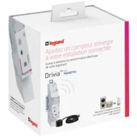 Legrand – Compteur d'énergie 80A modulaire – Surveillance consommation monophasée – Alimentation 110-240VAC – Connexion Wi-Fi – Transformateur 63A inclus (1/2)
