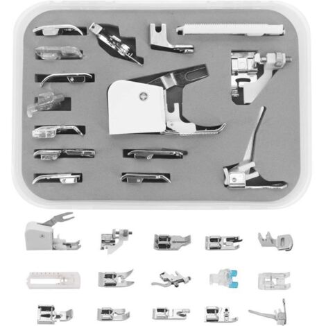 UlisemOutils Kit aiguille et fil Adaptateur de pied presseur Couture Cy-015 Pcs Kit de marche Machine Fermeture à glissière Tige 15 Machine à coudre (1/4)