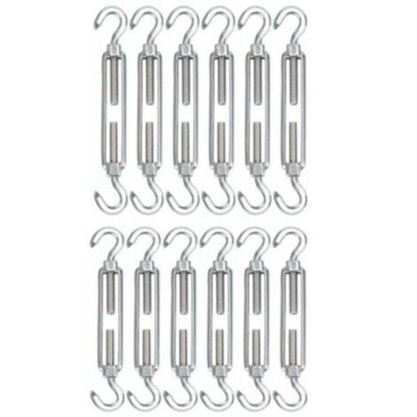 UlisemM5 Tendeur Cable Acier Inoxydable, Lot de 12 Tendeur de Fil Crochet et Crochet Réglable H (1/5)