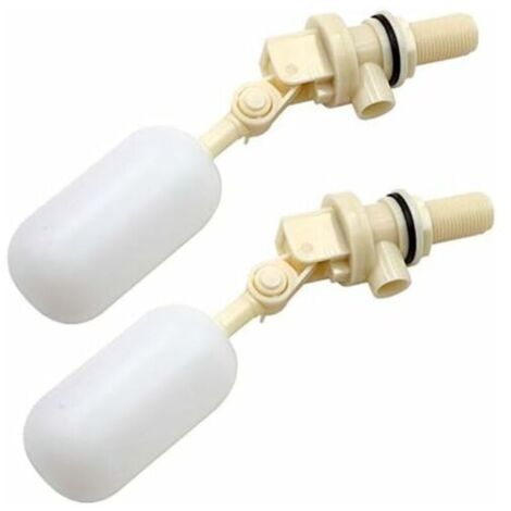 Ulisem Lot de 2 Valve flottante Pour remplir automatiquement les abreuvoirs Pour chien, bétail et moutons Valve à Boule d'arrêt Automatique de Remplissage 1/2 NPT (1/5)