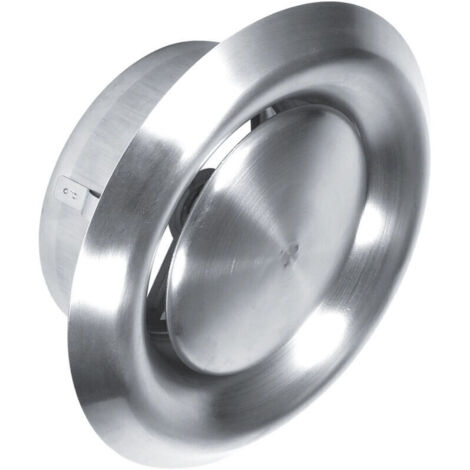 UlisemGrille ventilation en Acier Inoxydable de 125 mm,Grille Aeration Reglable,Adaptée aux Systèmes d'Air Frais Tels Que Les Systèmes de Climatisation Centrale (argent) (1/4)