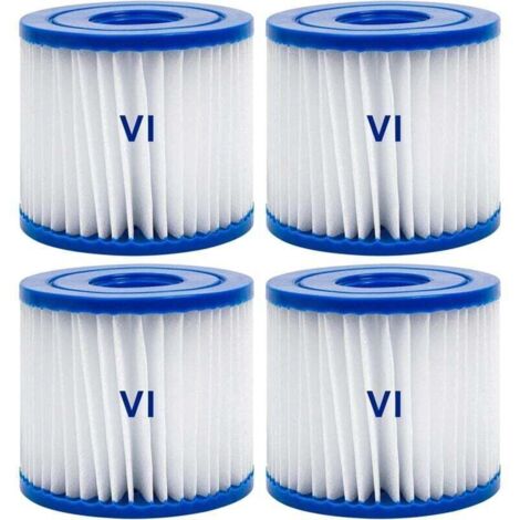 Lot de 4 filtres de Type VI pour Spa et, Filtre VI Cartouche pour Bestway Lay-Z-Spa, Filtres de Type VI pour Spa (1/4)